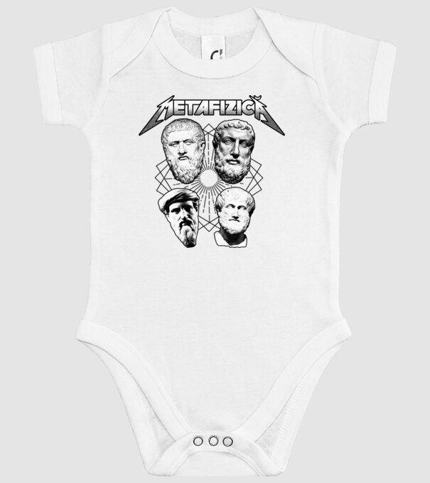 metafizică model alb pe tricou