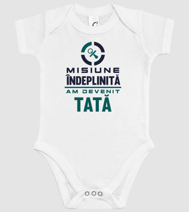 Misiune îndeplinită - am devenit tată model alb pe tricou