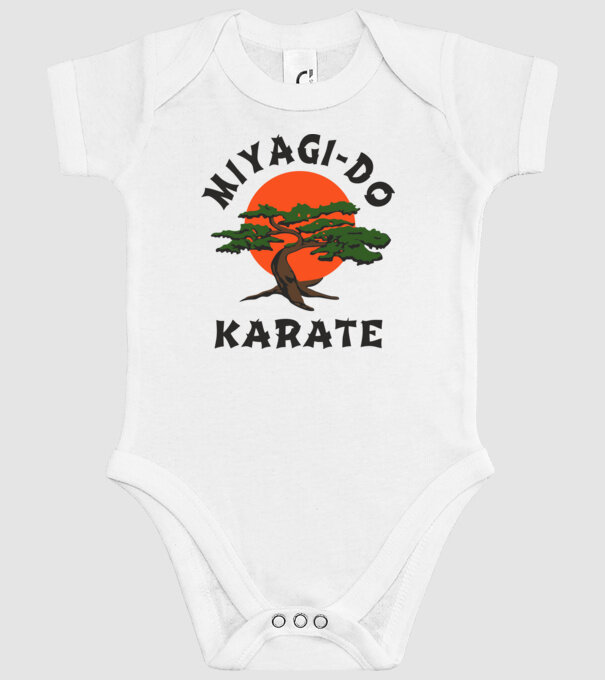 Miyagi-do karate cobra kai model alb pe tricou
