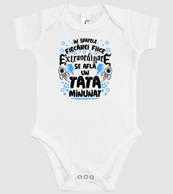 în spatele fiecărei fiice extraordinare se află un tată minunat model alb pe tricou
