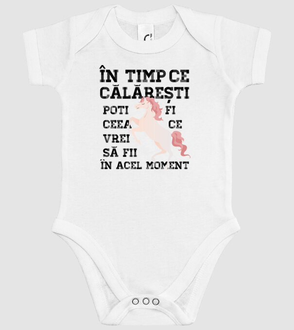 în timp ce călărești poți fi ceea ce vrei să fii - în acel moment model alb pe tricou