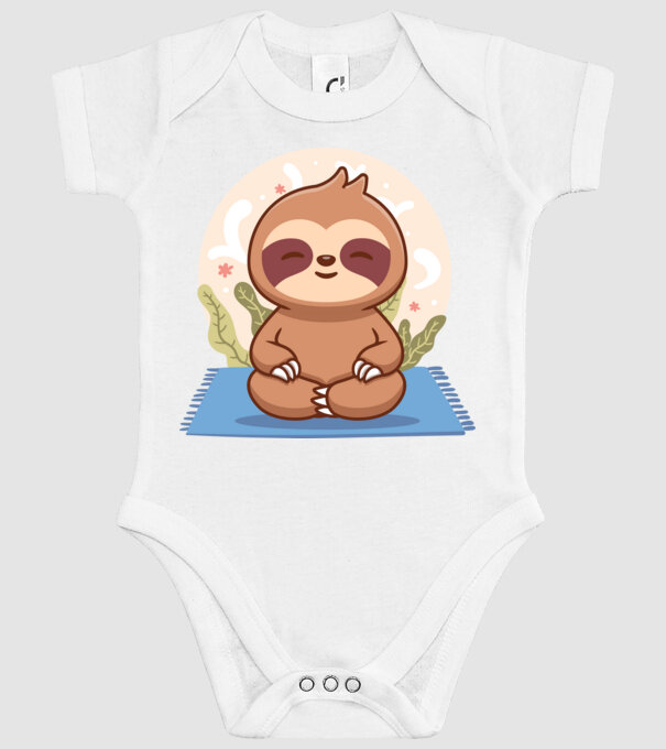 Namaste model alb pe tricou