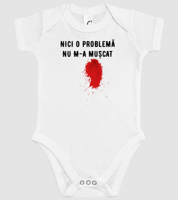 Nici o problemă, nu m-a mușcat model alb pe tricou