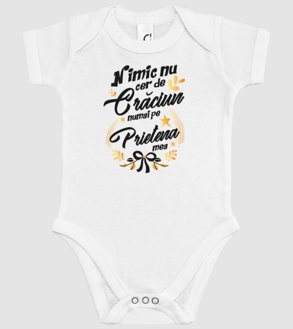 nimic nu cer de Crăciun, numai pe prietena mea model alb pe tricou