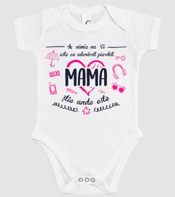 nimic nu este cu adevărat pierdut, mama știe unde este model alb pe tricou