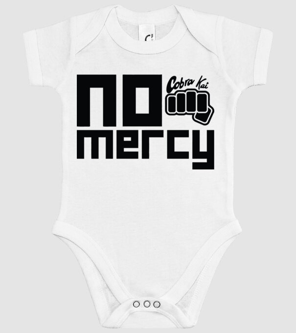 No mercy cobra kai model alb pe tricou