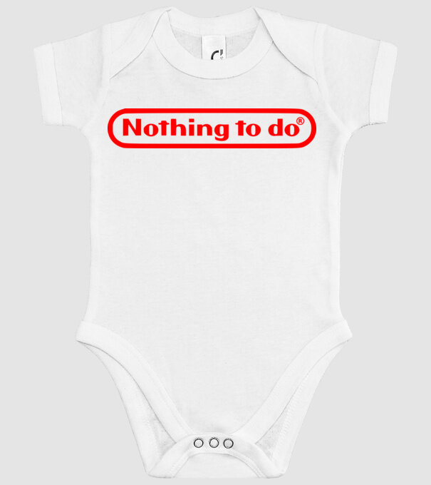 Nothing to do model alb pe tricou
