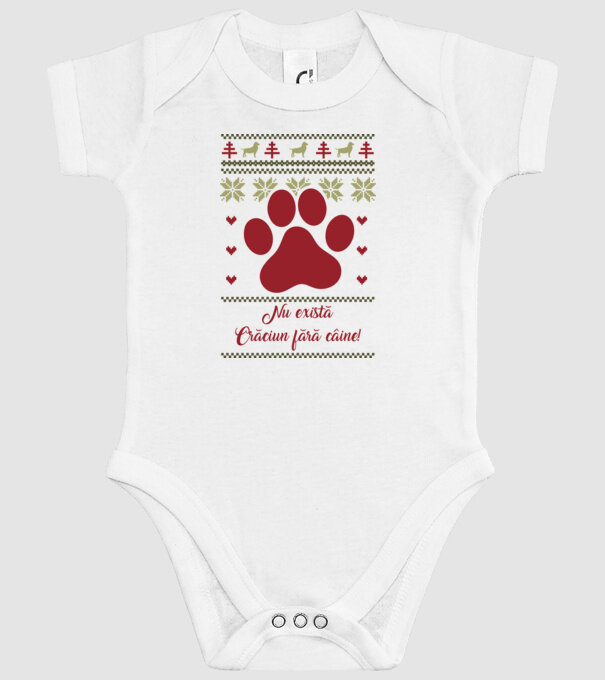 nu există Crăciun fără câine model alb pe tricou