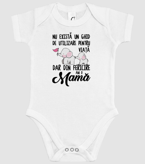Nu există un ghid de utilizare pentru viață, dar din fericire am o mamă model alb pe tricou