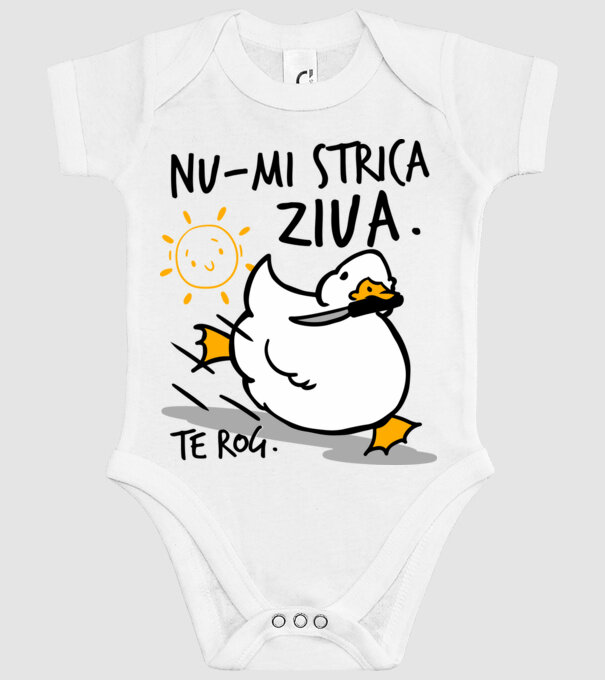 Nu-mi strica ziua. model alb pe tricou