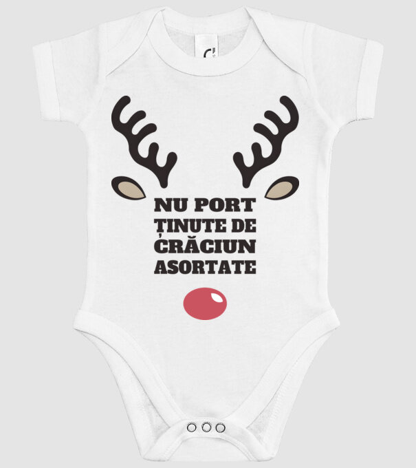 Nu port ținute de crăciun asortate crăciun chiar căprioară Alb model alb pe tricou
