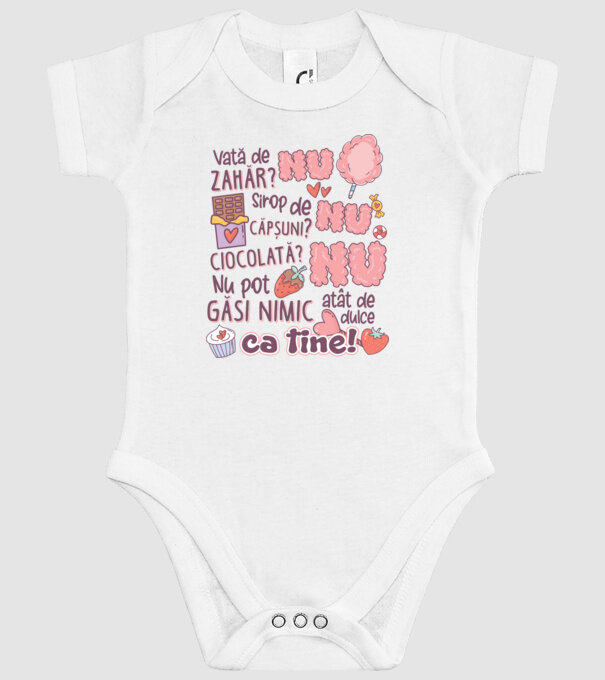 Nu pot găsi nimic-atât de dulce ca tine model alb pe tricou