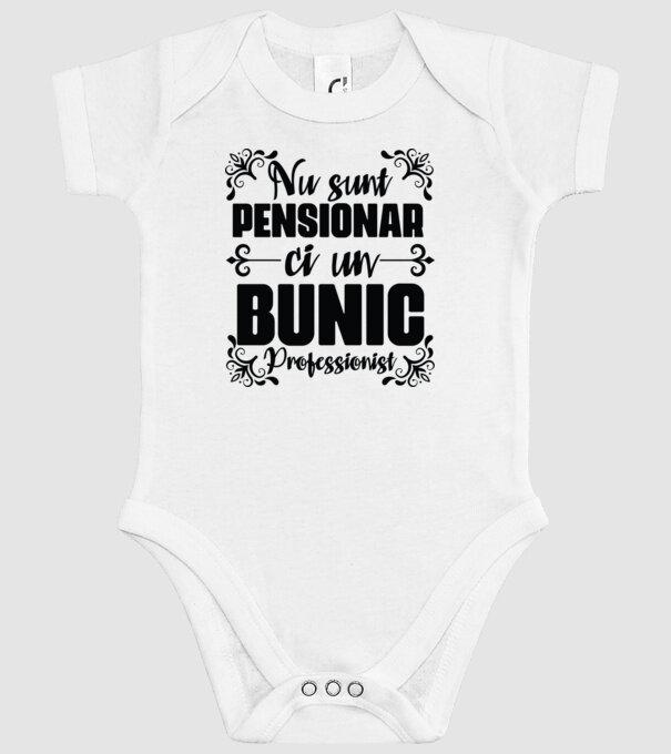 Nu sunt_pensionar, ci un bunic profesionist model alb pe tricou