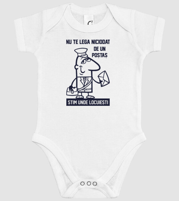 nu te lega niciodată de un poștaș. Știm unde locuiești model alb pe tricou