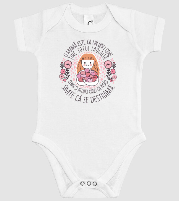 O mamă este ca un lipici care ține totul laolaltă, chiar și atunci când ea însăși simte că se destramă. model alb pe tricou
