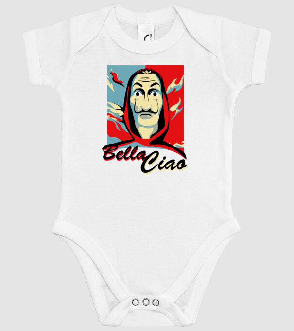obey bella ciao model alb pe tricou