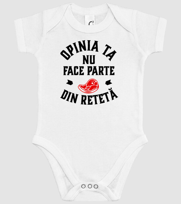 Opinia ta nu face parte din rețetă model alb pe tricou