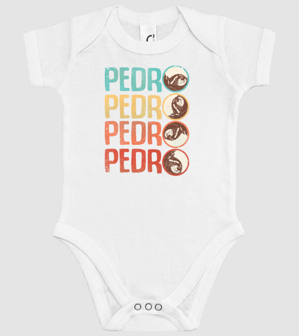 Pedro Pedro retro model alb pe tricou