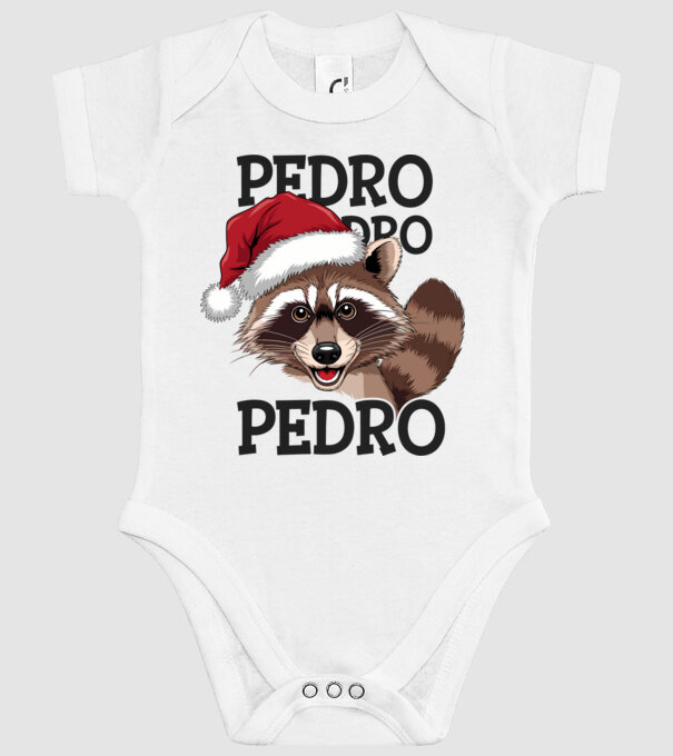 Pedro pedro xmas model alb pe tricou