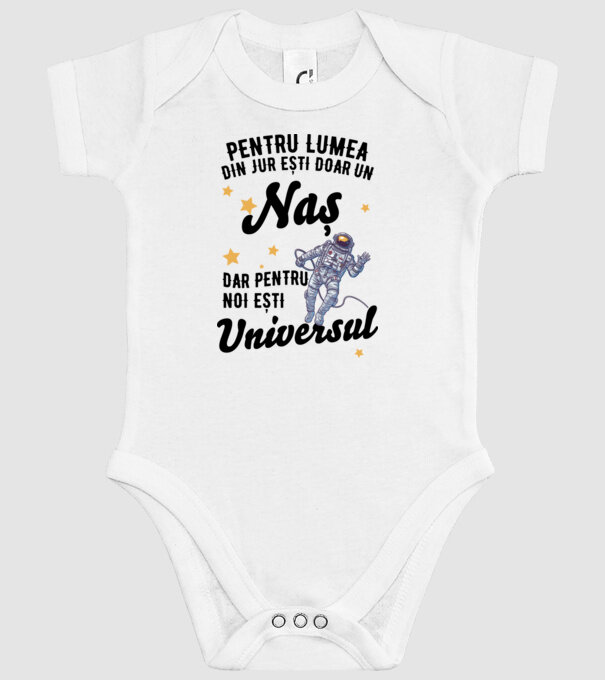 Pentru lumea din jur ești doar o naș, dar pentru noi ești întreaga lume 02 (2) model alb pe tricou