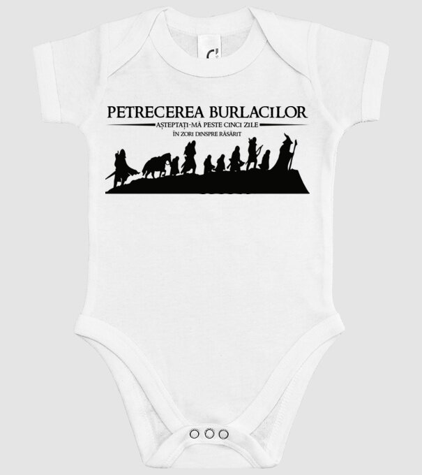 petrecerea burlacilor - așteptați-mă peste cinci zile - în zori dinspre răsărit model alb pe tricou