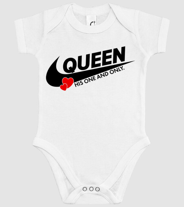 Queen model alb pe tricou