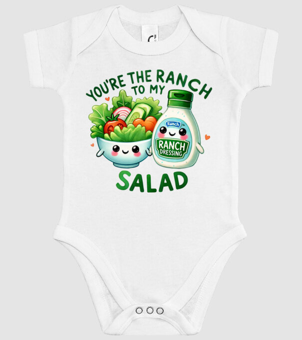 Ranch to my Salad model alb pe tricou