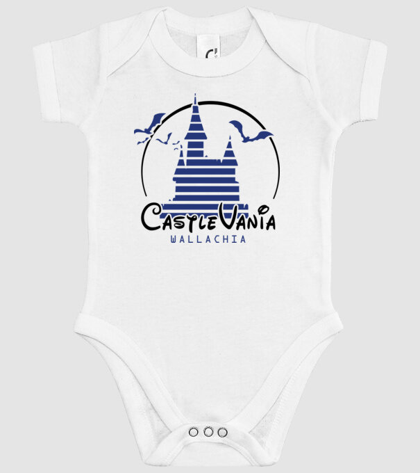 România CastleVania model alb pe tricou