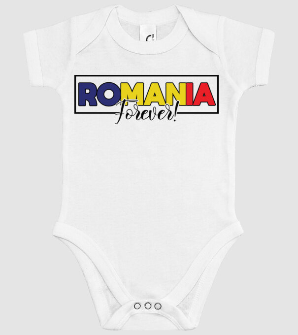 Romania forever model alb pe tricou