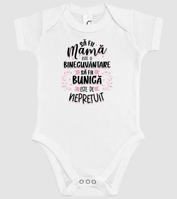 Să fii bunică este neprețuit model alb pe tricou