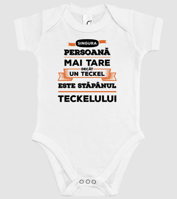 singura persoană mai tare decât un Teckel este stăpânul Teckelului model alb pe tricou