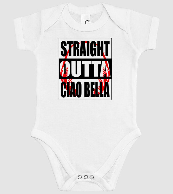 straight outta bella ciao model alb pe tricou