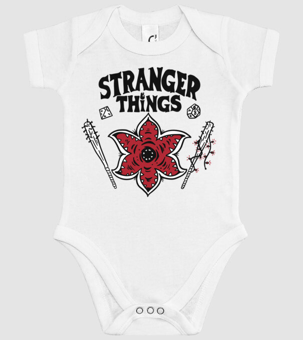 stranger things demogorgon head2 model alb pe tricou