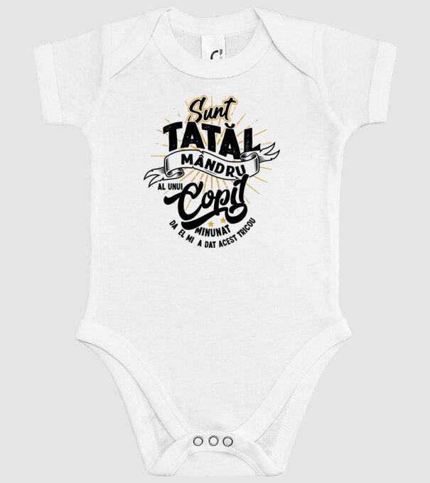 Sunt tatăl mândru al unui copil minunat - da, el mi-a dat acest tricou model alb pe tricou