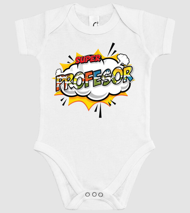 Super Profesor model alb pe tricou