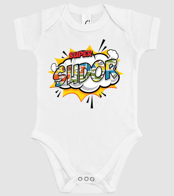 Super Sudor model alb pe tricou
