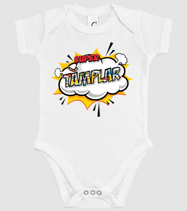 Super Tâmplar model alb pe tricou