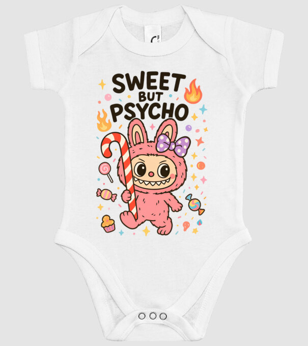 Sweet but psycho model alb pe tricou