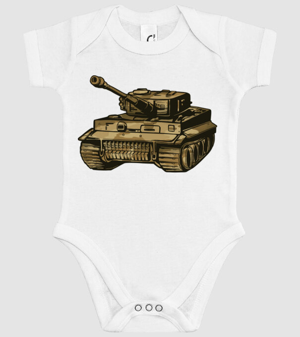 Tancuri model alb pe tricou