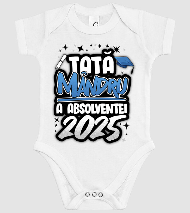 Tată MÂNDRU a absolventei model alb pe tricou