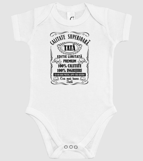 Tată Premium - ediție limitată premium model alb pe tricou