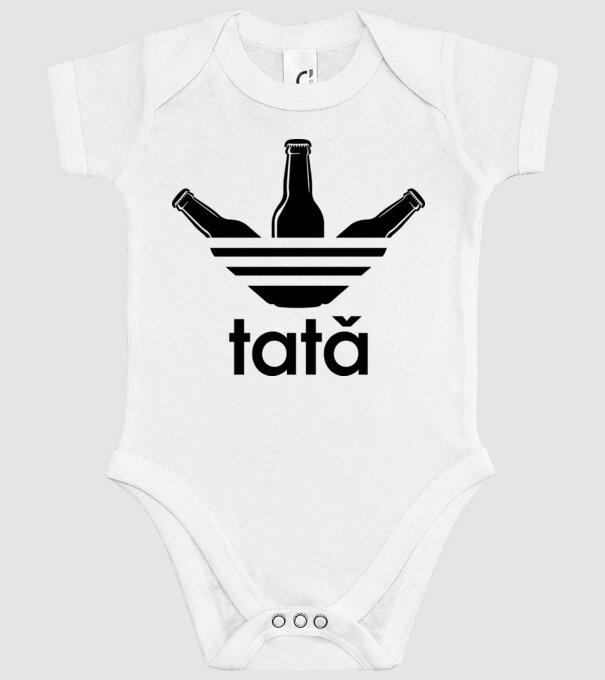 Tatadidas model alb pe tricou