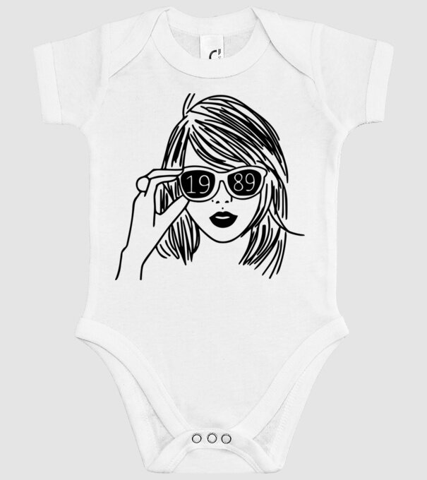 Taylor Swift 1989 model alb pe tricou