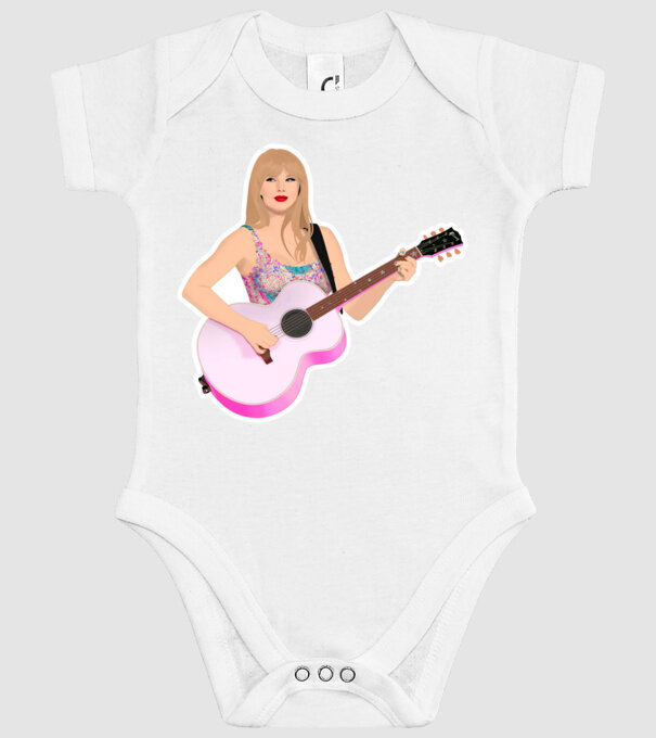 Taylor Swift pink model alb pe tricou
