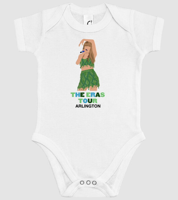 Taylor Swift The Eras Tour Arlington 2 model alb pe tricou