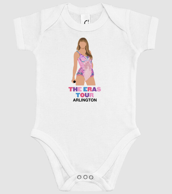 Taylor Swift The Eras Tour Arlington 4 model alb pe tricou