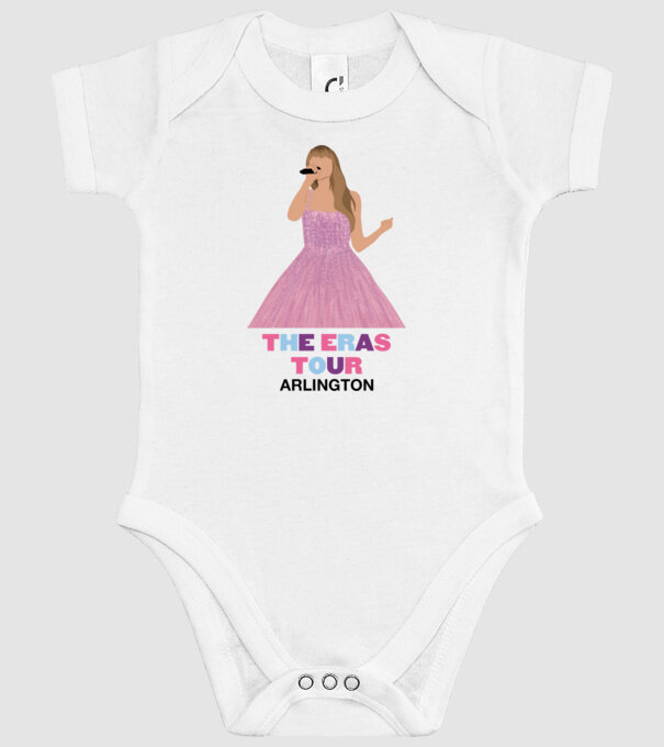 Taylor Swift The Eras Tour Arlington model alb pe tricou