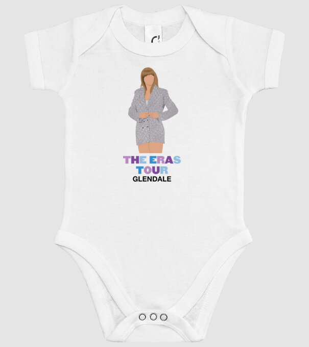 Taylor Swift The Eras Tour Glendale 2 model alb pe tricou