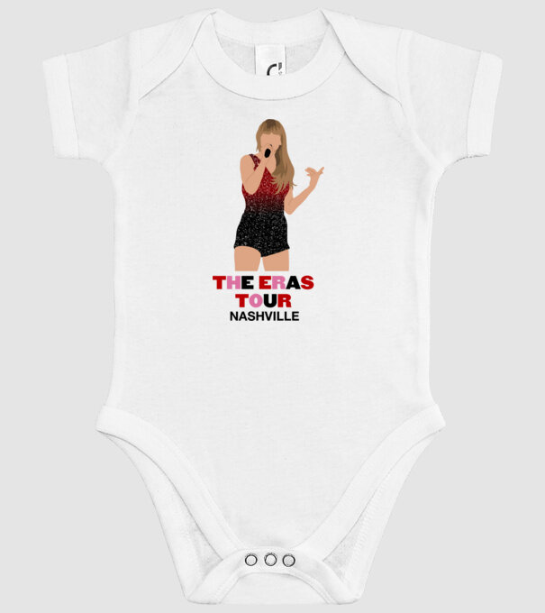 Taylor Swift The Eras Tour Nashville model alb pe tricou