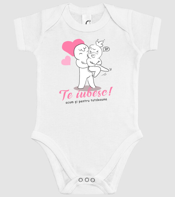 te iubesc model alb pe tricou
